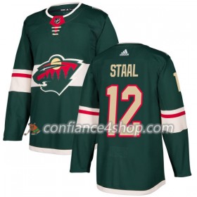 Adidas Maillot de Hockey Minnesota Wild Eric Staal 12 2017-2018 Vert Authentic - Homme